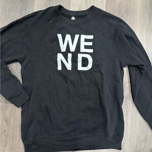 SoulCycle Black Crewneck Sweatshirt Minimalist Design